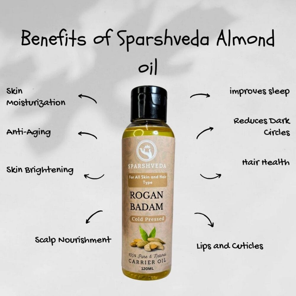 Almond oil, sweet almond oil, rogan badam, cold-pressed almond oil, natural almond oil, vitamin E oil, hair oil, skin oil, massage oil, aromatherapy oil, moisturizing oil, best almond oil, buy almond oil, pure almond oil, almond oil benefits, almond oil for hair, almond oil for skin.