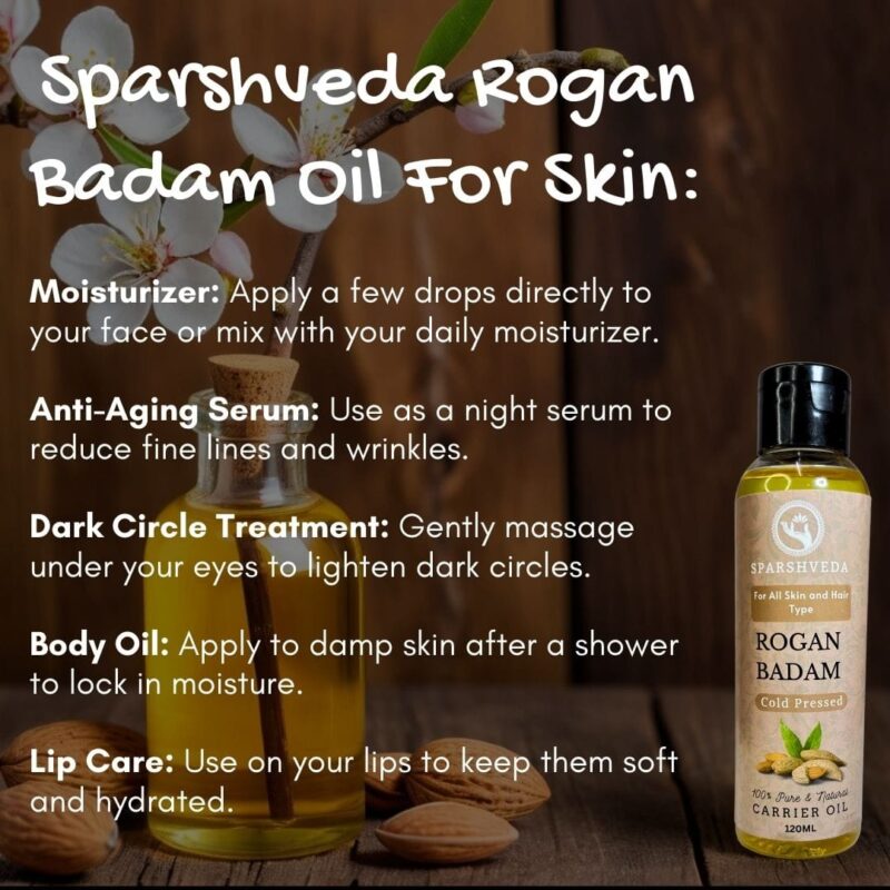 Almond oil, sweet almond oil, rogan badam, cold-pressed almond oil, natural almond oil, vitamin E oil, hair oil, skin oil, massage oil, aromatherapy oil, moisturizing oil, best almond oil, buy almond oil, pure almond oil, almond oil benefits, almond oil for hair, almond oil for skin.