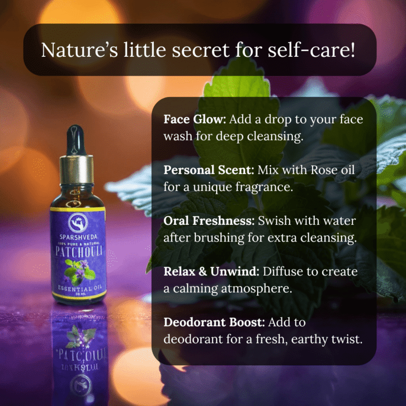 patchouli essential oil, patchouli oil, patchouli aromatherapy, patchouli fragrance, patchouli scent, patchouli perfume, patchouli diffuser, patchouli massage, patchouli bath, patchouli skin care, patchouli hair care (diluted), patchouli benefits, patchouli uses, patchouli aroma, patchouli blend, patchouli absolute, dark patchouli, light patchouli, buy patchouli oil, pure patchouli oil, natural patchouli oil, organic patchouli oil (if applicable), therapeutic grade patchouli oil (if applicable), patchouli oil benefits, patchouli oil uses, patchouli oil for skin, patchouli oil for face, patchouli oil for hair (diluted), patchouli oil for diffuser, patchouli oil for grounding, patchouli oil for relaxation, patchouli oil for mood, patchouli oil blend, dilute patchouli oil, carrier oil, external use only, earthy essential oil, musky essential oil, grounding essential oil, sensual essential oil, woody essential oil, rich scent, long-lasting scent