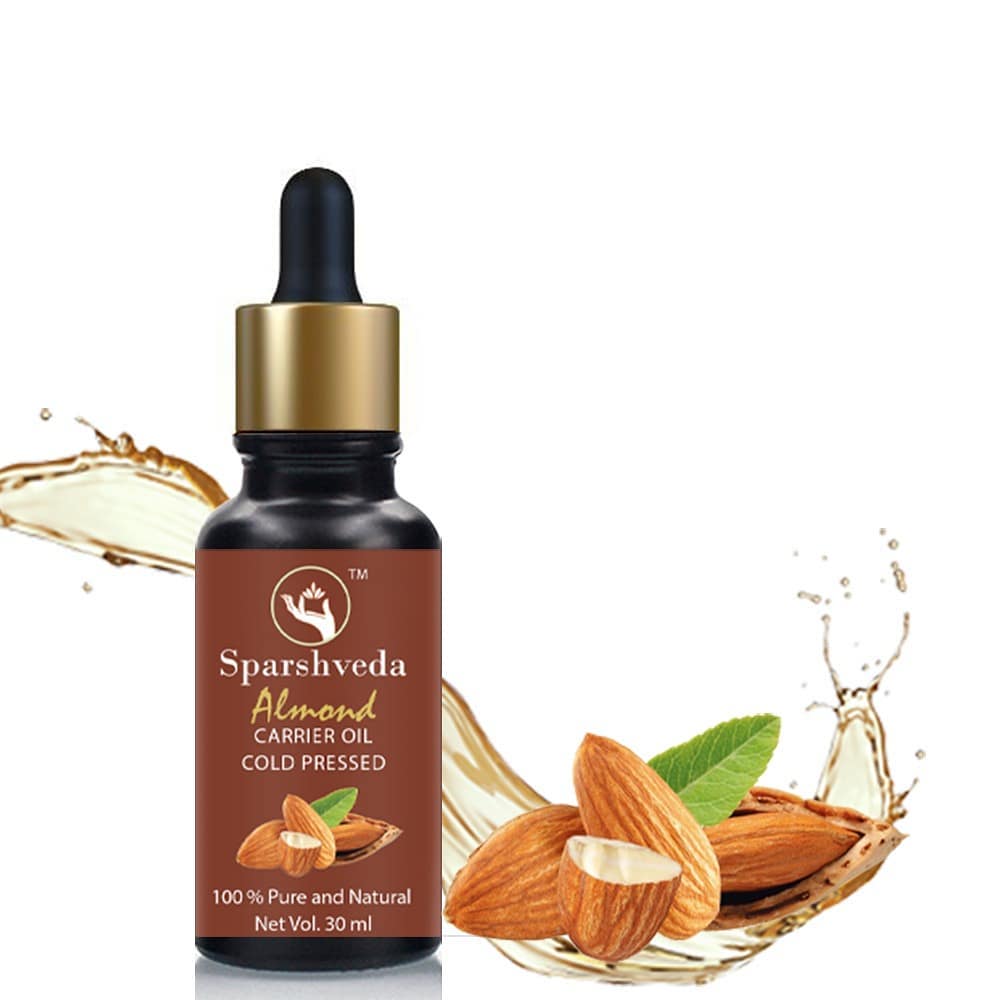 Sparshveda Almond Oil, Cold Pressed For Hair, Skin, Face Care & Massage