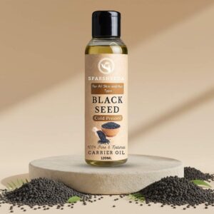 Black Seed Oil, Kalonji Oil, Sparshveda, Organic Black Seed Oil, Cold Pressed Kalonji Oil, Hair and Skin Care, Natural Remedy, Essential Oils, Pure Kalonji Oil, Ayurvedic Oil