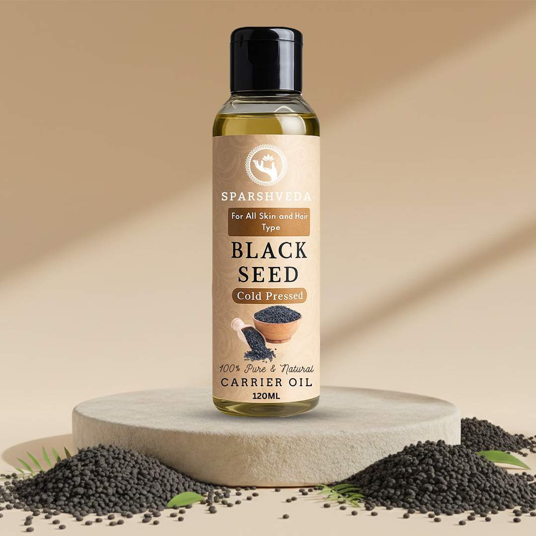 Sparshveda Black Seed Oil – Kalonji Oil for Hair Growth, Glowing Skin 1 Black Seed Oil, Kalonji Oil, Sparshveda, Organic Black Seed Oil, Cold Pressed Kalonji Oil, Hair and Skin Care, Natural Remedy, Essential Oils, Pure Kalonji Oil, Ayurvedic Oil
