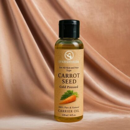 Sparshveda Carrot Seed Oil, Cold Pressed, Hair Care, Skin Care, Face Care, Massage Oil, Organic Carrot Seed Oil, Natural Remedy, Essential Oils, Pure Carrot Seed Oil, Ayurvedic Oil