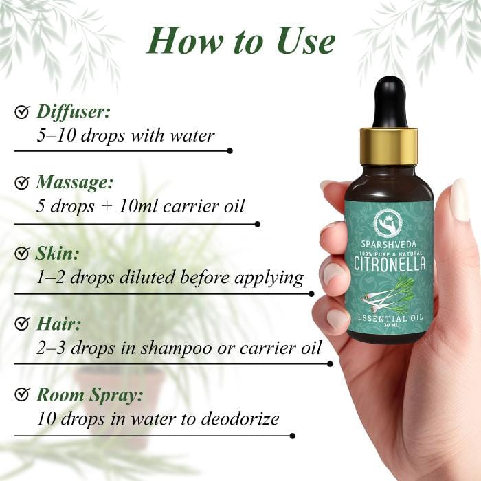 Sparshveda citronella essential oil