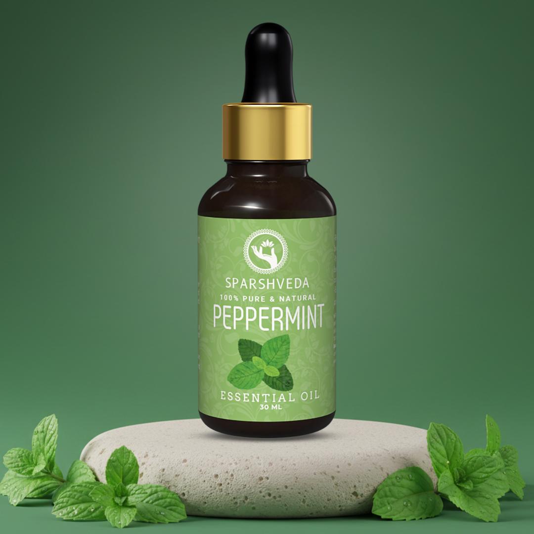 Sparshveda Peppermint Essential Oil (30ml) 1 sparshveda peppermint essential oil