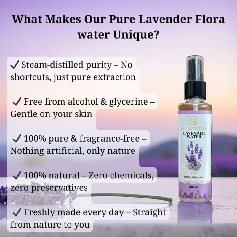 Sparshveda Lavender Floral Water (100ml)