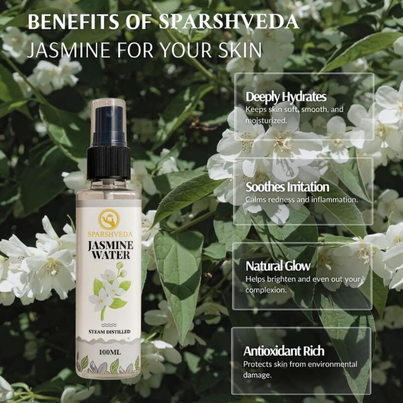 sparshveda jasmine floral water