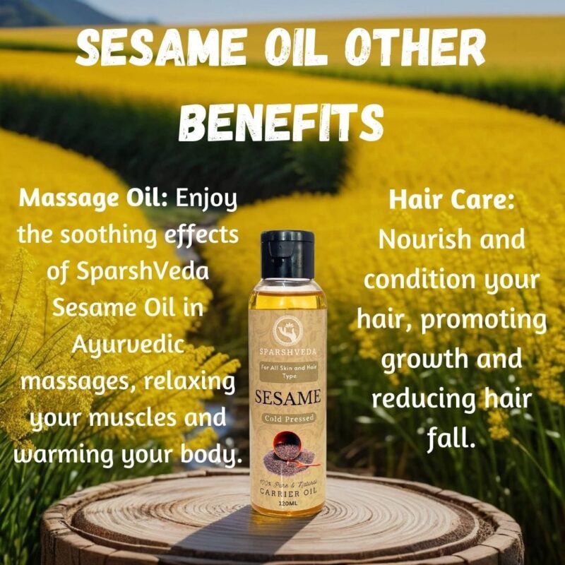 Sesame Cold-Pressed Oil, Gingelly Cold-Pressed Oil, Cold-Pressed Sesame Oil, Sesame Oil Benefits, Sesame Oil for Hair, Sesame Oil for Skin, Natural Sesame Oil, Pure Sesame Oil, Organic Sesame Oil, Sparshveda Sesame Oil, Sesame Oil for Massage, Sesame Oil for Cooking, Sesame Oil for Hair Growth, Sesame Oil for Skin Moisturizing, Sesame Oil for Oral Health (Oil Pulling), Sesame Oil for Body Massage, Sesame Oil for Joint Pain, Sesame Oil Reviews, Buy Sesame Oil, Where to Buy Sesame Oil, Best Sesame Oil, 100% Sesame Oil, Unrefined Sesame Oil, Cold-Pressed Sesame Oil for Skin, Cold-Pressed Gingelly Oil for Hair.