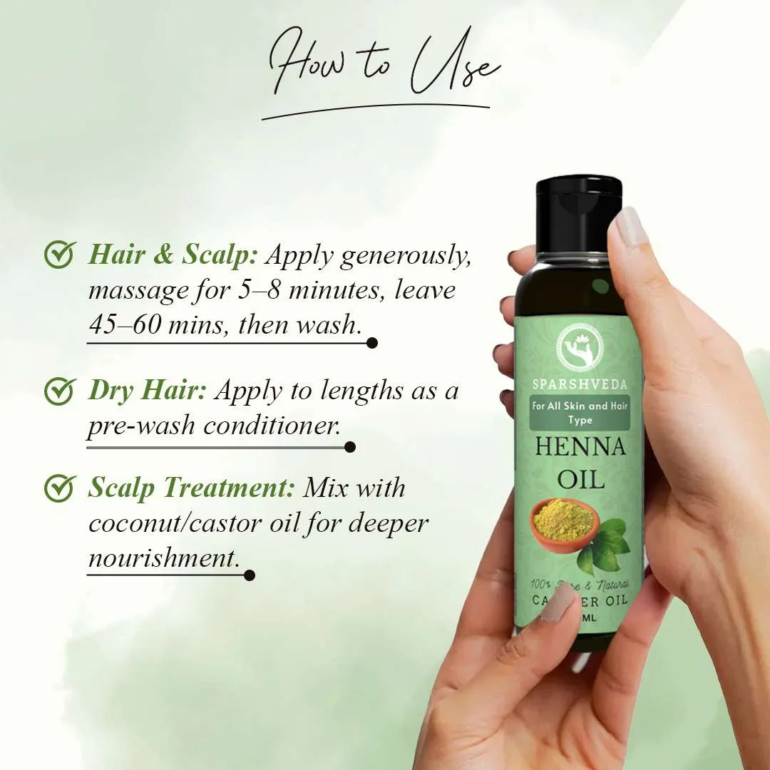 sparshveda henna oil