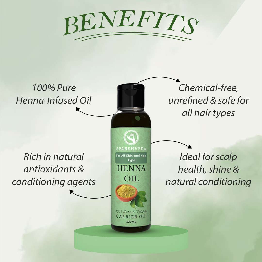 Sparshveda (Mehandi)Henna Oil (120ml) 2 Sparshveda (Mehandi)Henna Oil (120ml) - Image 2