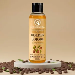 Golden Jojoba Cold-Pressed Oil, Cold-Pressed Golden Jojoba Oil, Golden Jojoba Oil for Face, Golden Jojoba Oil Benefits, Natural Golden Jojoba Oil, Pure Golden Jojoba Oil, Organic Golden Jojoba Oil, Sparshveda Golden Jojoba Oil, Golden Jojoba Oil for Skin, Golden Jojoba Oil for Hair, Golden Jojoba Oil for Acne, Golden Jojoba Oil for Moisturizing, Golden Jojoba Oil for Dry Skin, Golden Jojoba Oil for Hair Growth, Golden Jojoba Oil for Massage, Golden Jojoba Oil Reviews, Buy Golden Jojoba Oil, Where to Buy Golden Jojoba Oil, Best Golden Jojoba Oil, 100% Golden Jojoba Oil, Unrefined Golden Jojoba Oil, Cold-Pressed Golden Jojoba Oil for Skin, Golden Jojoba Oil for Sensitive Skin.